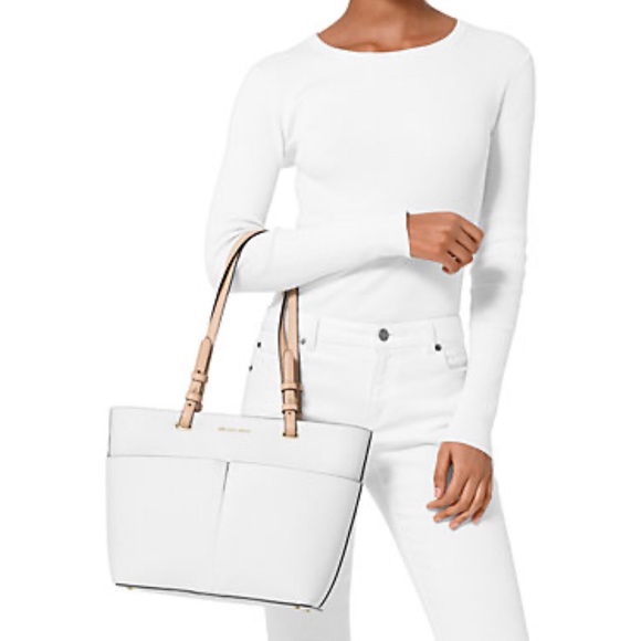 NEW! MK Bedford Medium Top Zip Pocket Leather Tote - Picture 11 of 12